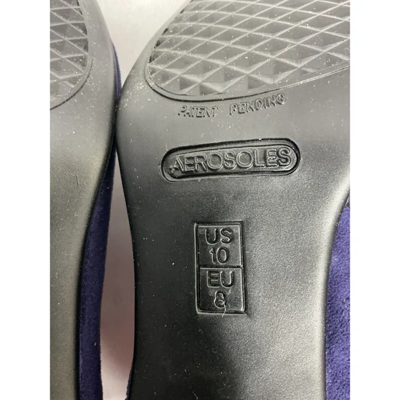 Womans Aerosoles Red Light Size 10 W Purple Zip Kitten Heel Ankle Boots NWOT - Picture 9 of 10